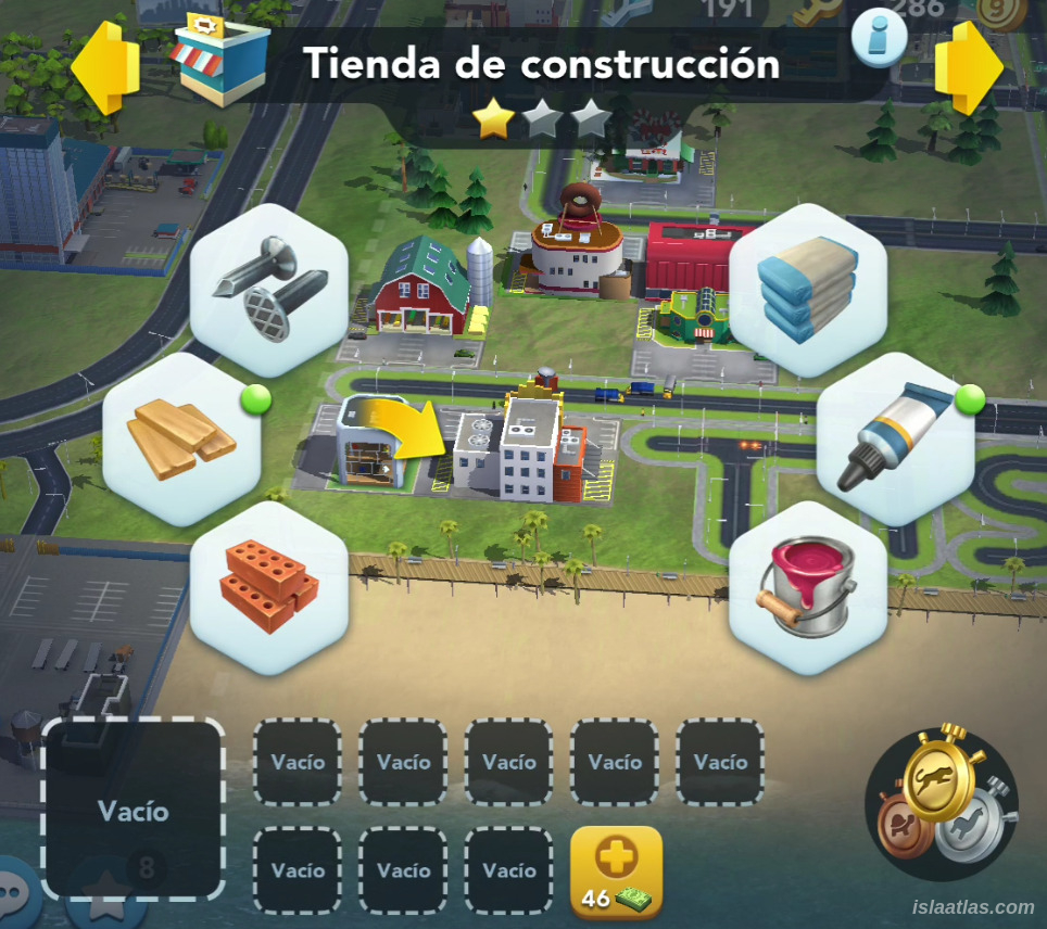 Tienda de Construcción en SimCity BuildIt