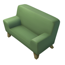 Sofá verde
