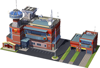 Parque de bomberos de lujo en SimCity BuildIt