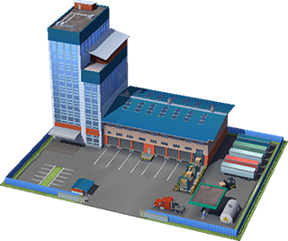 Depósito Comercial de SimCity BuildIt