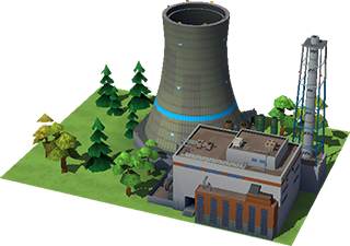 Central nuclear de SimCity BuildIt