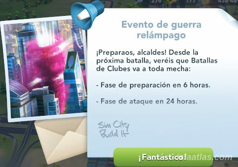 Evento de Ataques Relámpago en SimCity BuildIt