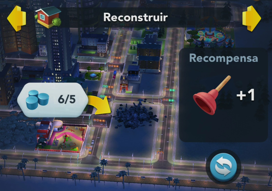 Rebuild Green Helmet in Simcity BuildIt